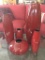 (5) Pcs. Contemporary German Decorator Pottery Vases In Red Glaze