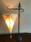 Attractive Decorator Lamp W/Cloth Shade