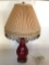 Ceramic and Metal Decorator Lamp, Approx. 30 Inches Tall