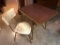 60s Drop Leaf, Formica Top Table and One Chair