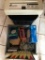 Fellowes Paper Shredder + Crate Of Misc. Items