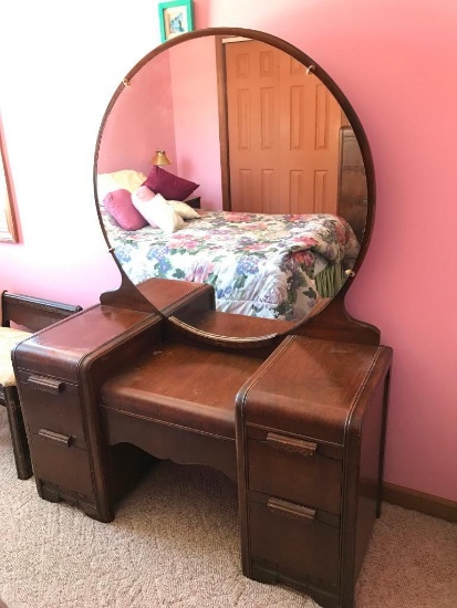 Depression Era Waterfall Vanity