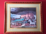 Framed & Matted Noah's Ark Print