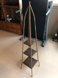 Metal, Decorative, Three Tier Stand, 53 Inches Tall