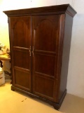 Large, Wood desk/Entertainment Unit, 67 Inches Tall and 47 Inches Wide,