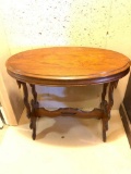 28 Inches Tall and 32 Inches Wide, Vintage Lamp or Hall Table, Some Minor Scratching on Top