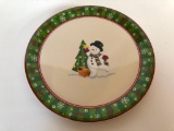 Longaberger Christmas Platter, 12 Inches in Diamater