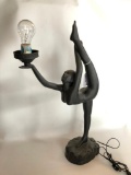 Naked, Ballet Dancer Lamp, No Shade, Approx. 25 Inches Tall