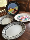 Group Of Serving Platters & Bowls