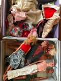 Group Of Vintage & Contemporary Dolls In Barbie & Skipper Case