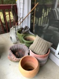 Large Group Of Outdoor Planters & Decorator Items