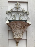 Embossed Tin Wall Planter