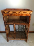 Bamboo/Rattan Wine Rack/Bar