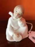 Sitting Angel Porcelain Figurine