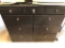 Painted Black Chest or Storage Cabinet, 32 Inches Tall and 36 Inches Wide