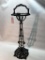 Cast Iron Smoking Stand W/Glass Insert