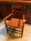 Primitive Wooden Chair W/Woven Seat