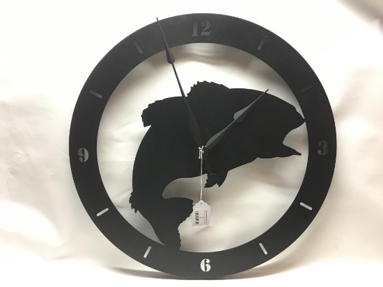 Laser-Cut Clock W/Fish Design