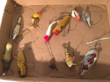 (10) Various Fishing Lures-A Few Are Wooden