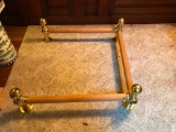 Wood & Brass Plated Railing