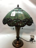 Contemporary Leaded Glass Lamp