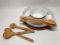 B. Smith Chip/Dip Tray + Wooden Spoons