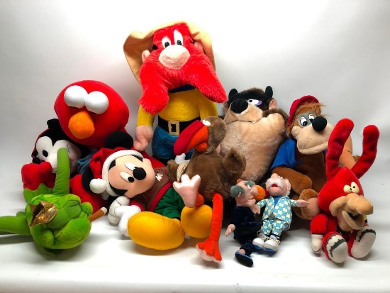 Tazmanian Devil Stuffed Animal + Group Of Other Animals