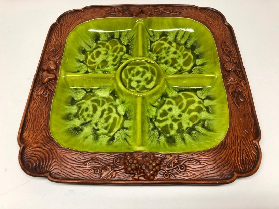 Vintage Treasure Craft Ceramic Snack Tray