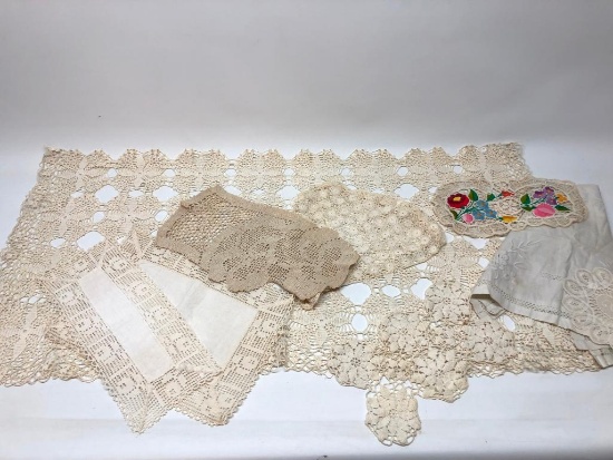Nice Group Of Vintage Lace Work