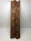 Wood & Iron Wine Bottle Holder