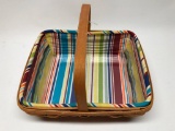 2008 Longaberger Basket W/Liner & Protector