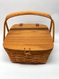 Longaberger Picnic Basket W/Handles