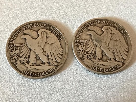 1941S and 1943 Standing Liberty Halves