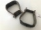 (2) Metal Lined Horse Stirrups