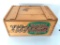 Mortised Wooden Advertising Box W/Lid 