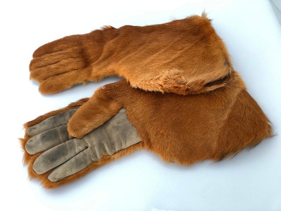 Vintage Fur Gloves-Very Unusual