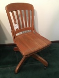 Vintage Oak Office Chair