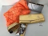Group Of Purses, Belts, & Knitted Shaw