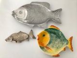 (3) Figural Fish Serving Dishes