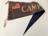 Vintagte Felt Pennant From 