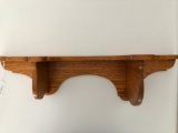 Oak Corner Wall Shelf