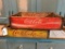 Two wooden coke crates