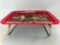 Coca Cola Metal Serving Tray W/Stand
