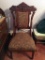 Antique Chair W/Carved Heads