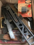 Group of vintage tools, level, tapes and more!
