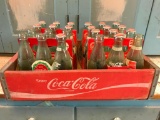 Wooden Coke Crate with Bottles Shown
