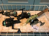 Group of Four Fishing Reels, as-is