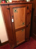 Pine 1-Door Storage Cabinet