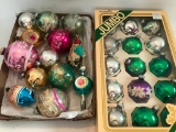 Nice Group Of Vintage Glass Christmas Bulbs-Several Shiny Brites