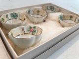 (5) Hand Painted Nippon Footed Salts